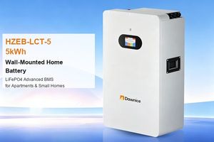Dawnice HZEB-LCT-5 5kWh Wall-Mounted Home Battery LiFePO4 Advanced BMS for Apartments & Small Homes - Ruibit Energy Storage Product